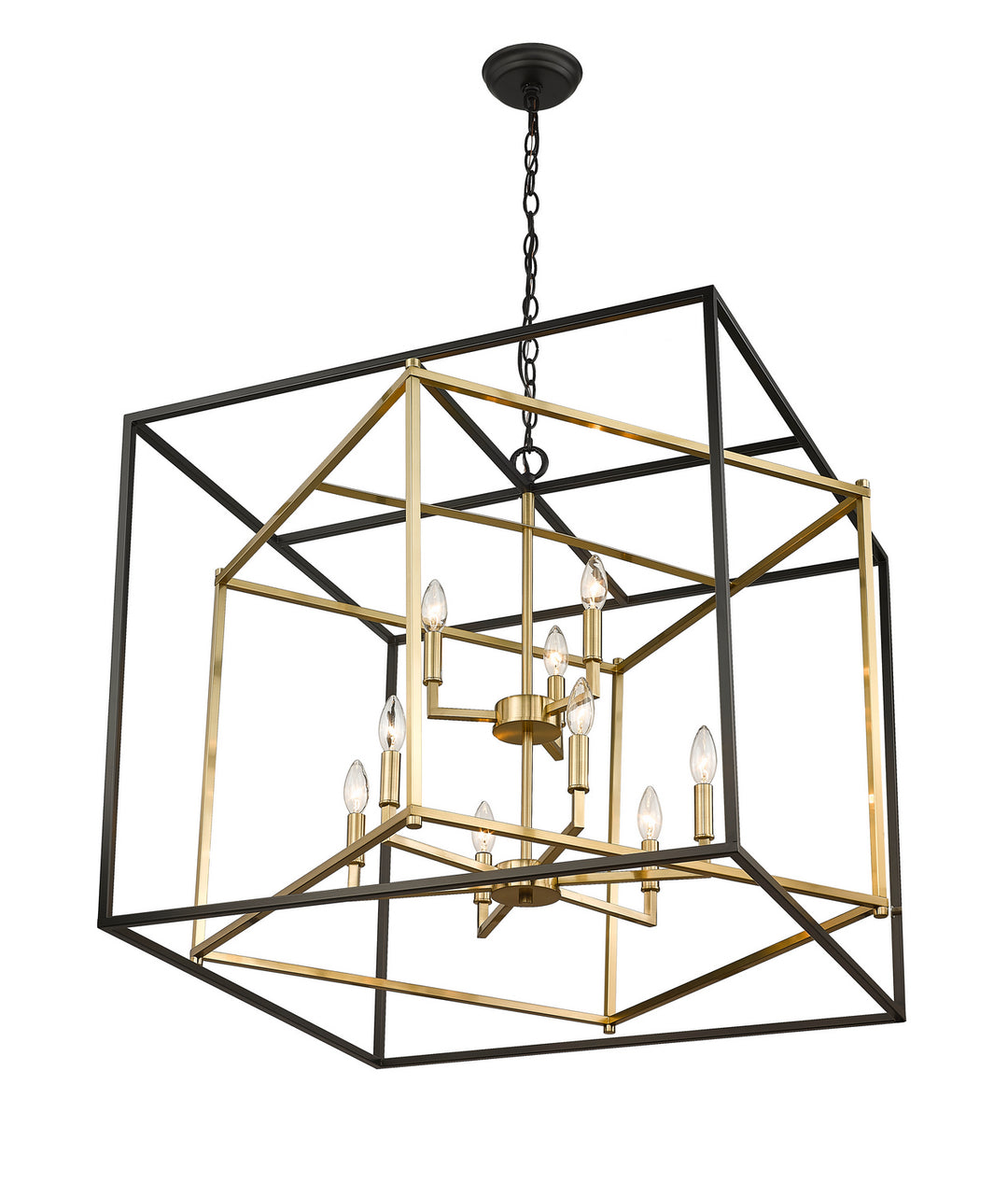 YS218C28BG Nine Light Chandelier