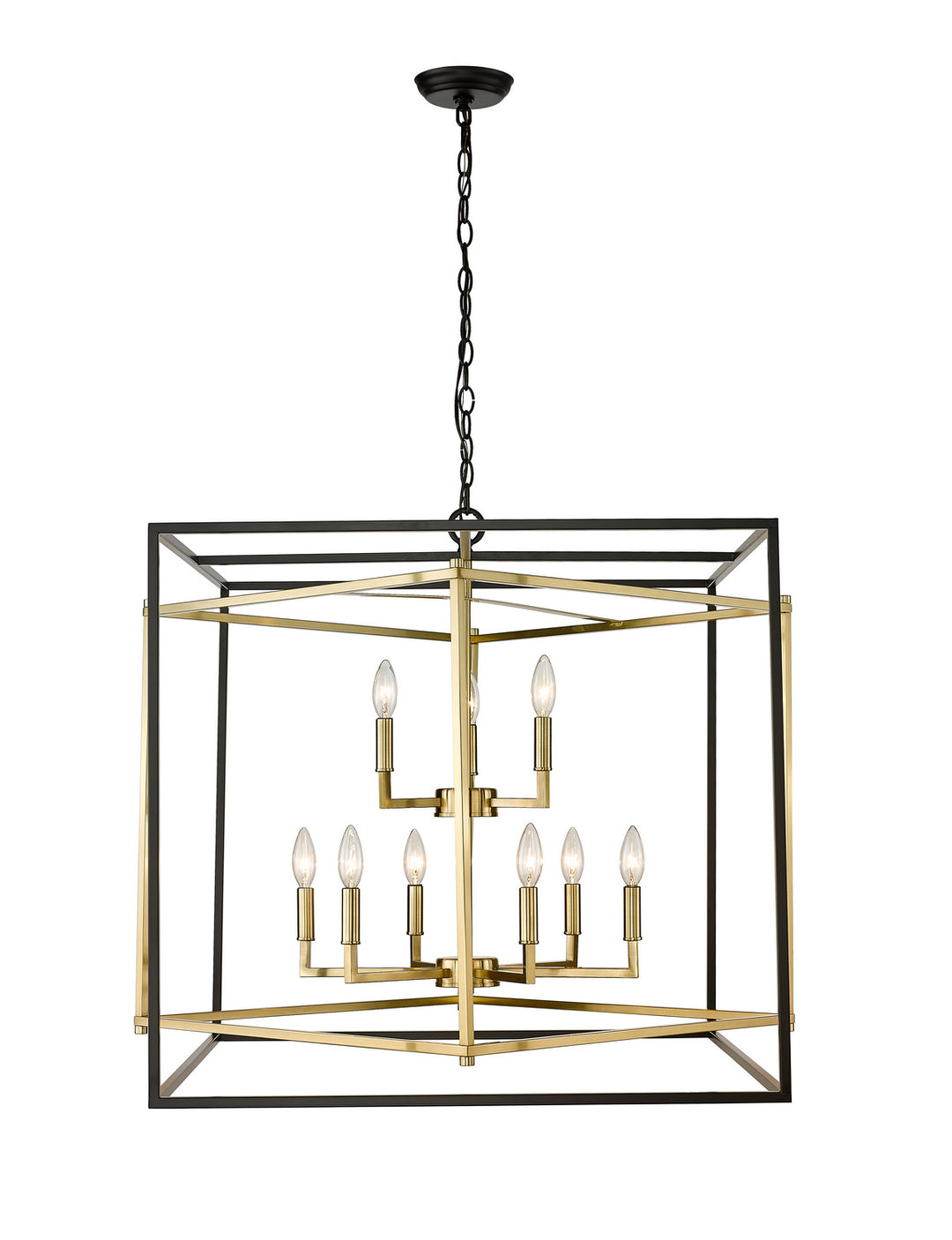 YS218C28BG Nine Light Chandelier