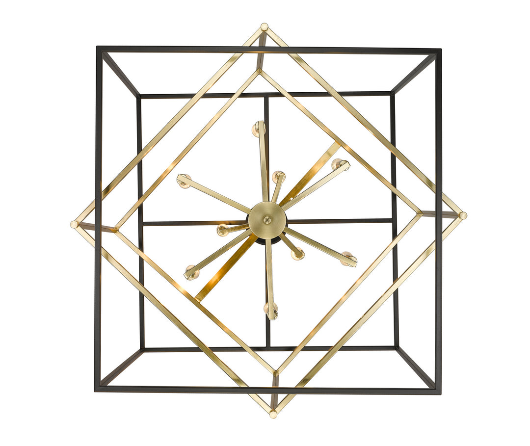 YS218C28BG Nine Light Chandelier