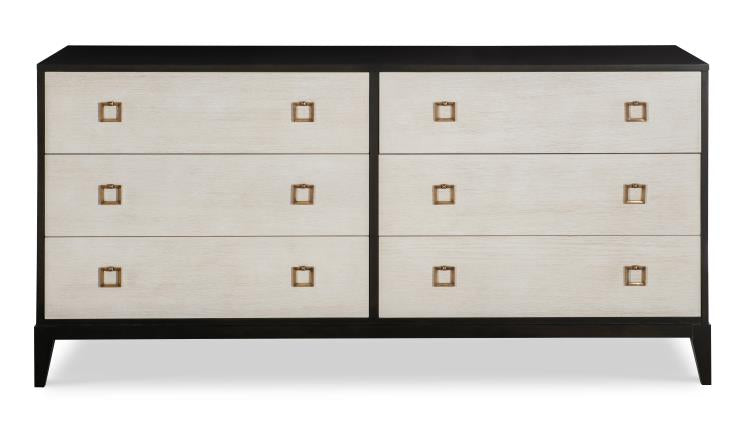Stocked Six Drawer Low Dresser