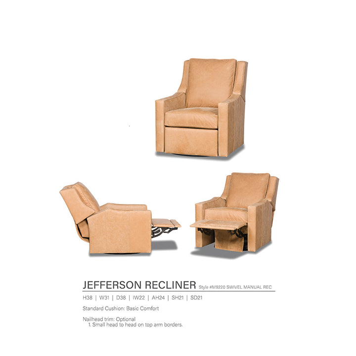 Jefferson Swivel Recliner Chair