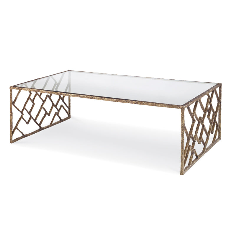 Lattice Bronze Cocktail Table