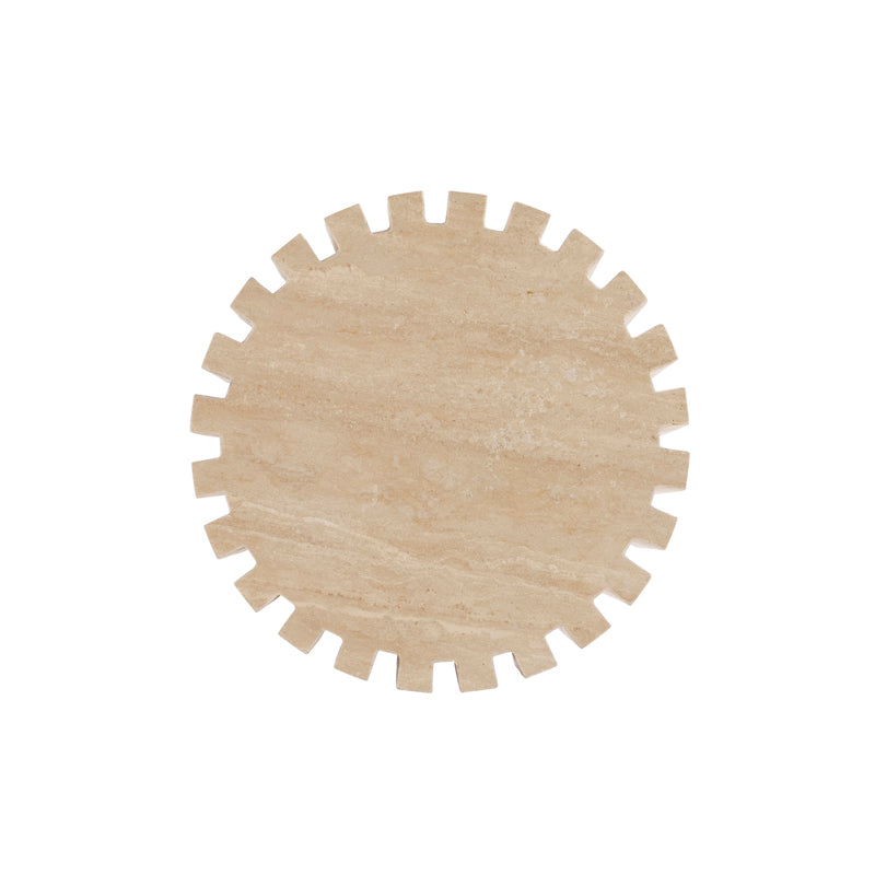 Abruzzi Spot Table - Travertine