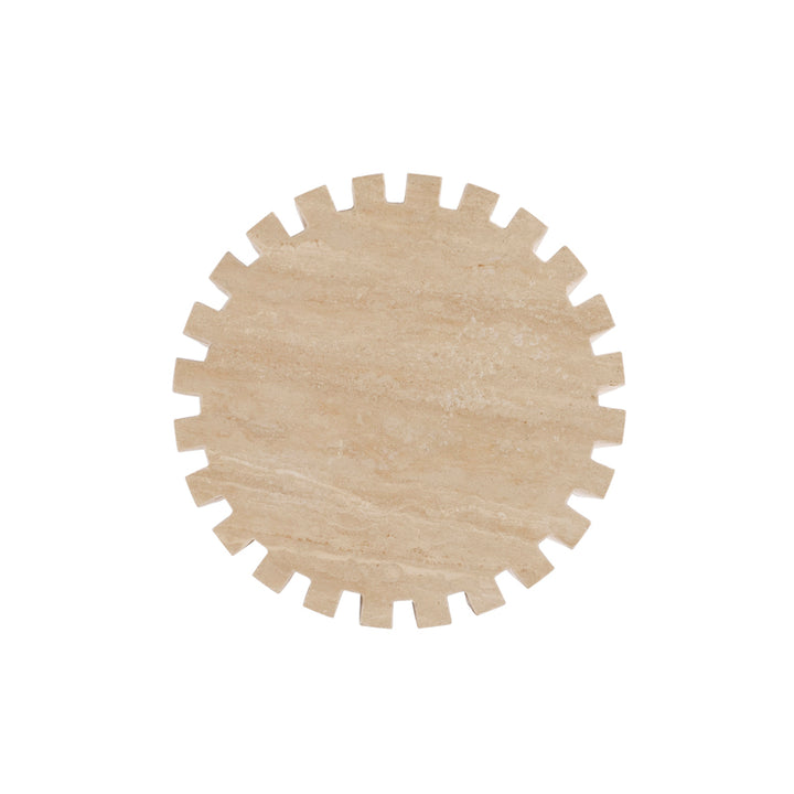 Abruzzi Spot Table - Travertine